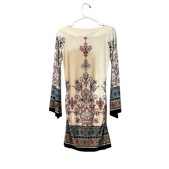 Boston Proper Women's XXS Long Sleeve Geometric Print Dress‎ - Picture 1 of 3